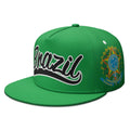 Brazil Free Custom Name Number Flat Brimmed Cap Portugal Flag Portuguese Print Photo Brasil Federativa Country Hip-hop Hat