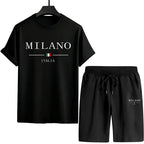 Italy Print T-shirt and Shorts Men's Tracksuit Urban Casual Fashion Short Sleeve Sportswear Spring Summer Male T-Shirts Co-ords