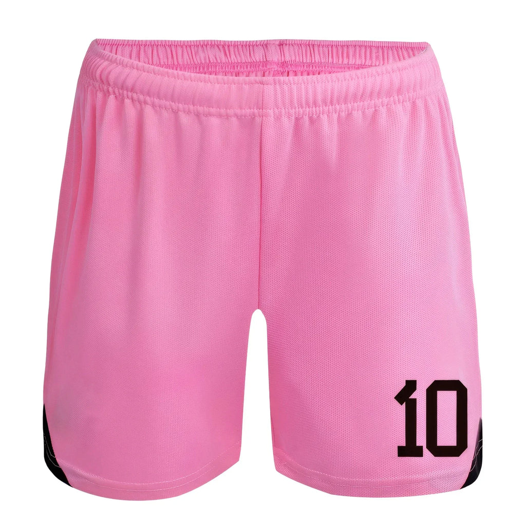 New Boys' Soccer Jerseys Ronal_do #10 and #7 Jersey For Kids Mess_i Football Youth Jerseys Shirt Gift Children 3 Piece Set