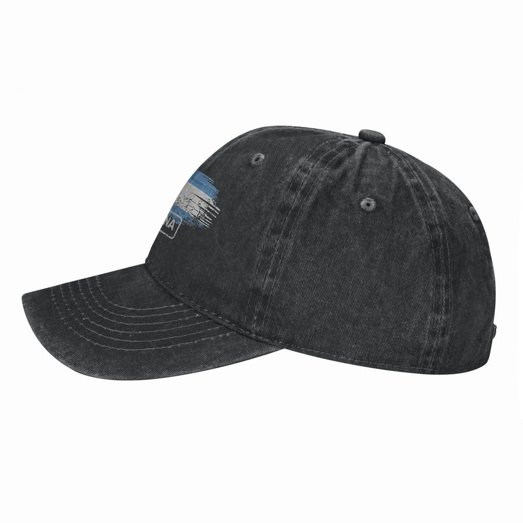Argentina Flag Washed Baseball Cap  Trendy Sun Trucker Hat Summer Women Men Outdoor Sport Baseball Caps