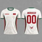 2026 Morocco Flag Print Jersey Men's Quick-Drying Breathable Sports T-Shirt Unisex Personalized Name And Number Soccer Tees
