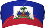 Haiti Flag Cap Man Woman Sport Visor Hat Fashion Sunhat Adjustable Outdoor Sun Hats Trucker Caps Casual Snapback Hat