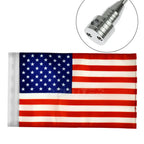 Motorcycle Rear Side Mount Luggage Pole Mount Flag America Flags For Harley Sportster XL883 XL1200 Touring FLHT Road King Glide