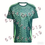2026 New Summer Algeria Inspired Football Jersey Family Matching Outfit Green Print Quick Dry T-shirt for Men Women Kids Tees