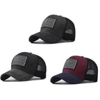 USA Flag Snapback Hat Adjustable Breathable Mesh Baseball Cap American Flag Trucker Hat for Men Women Patriotic Party Supplies