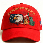 Us 250th Anniversary Cap Versatile Flag Embroidery Hat Statue Of Liberty Hat Retro Patriotic Baseball Cap For Casual Outings
