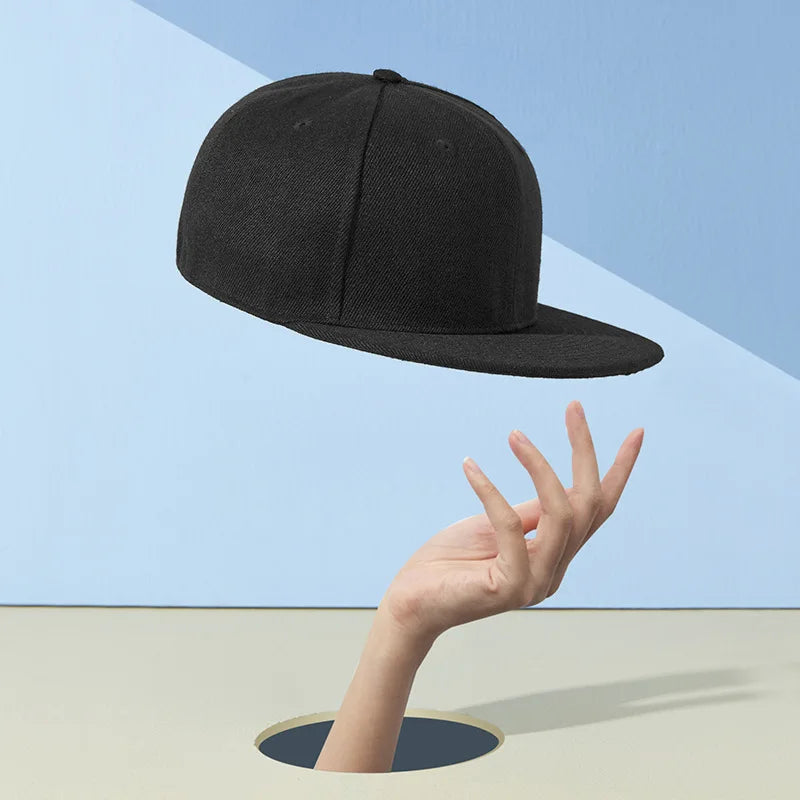 Flat Brim Fitted Cap