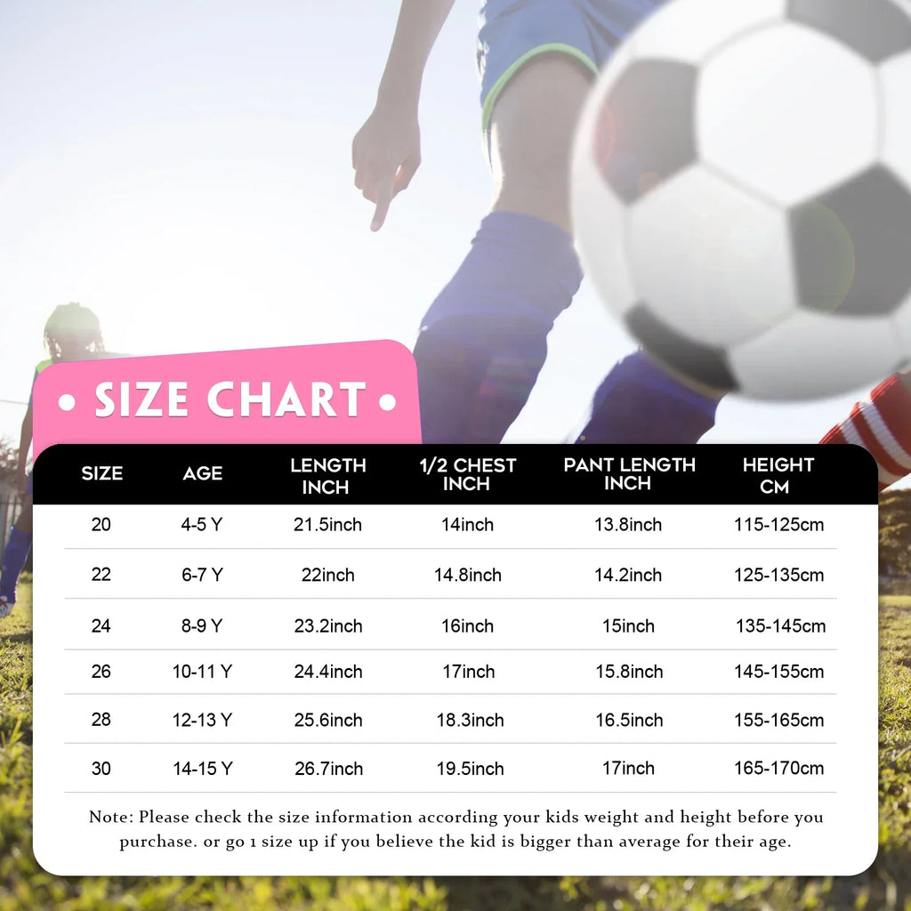 New Boys' Soccer Jerseys Ronal_do #10 and #7 Jersey For Kids Mess_i Football Youth Jerseys Shirt Gift Children 3 Piece Set