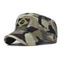 Camo Baseball Cap Men Summer Brazil Flag Sun Protection Snapback Caps Male Casual Airsoft Hat Outdoor Fishing Hiking Camping Hat