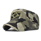 Camo Baseball Cap Men Summer Brazil Flag Sun Protection Snapback Caps Male Casual Airsoft Hat Outdoor Fishing Hiking Camping Hat