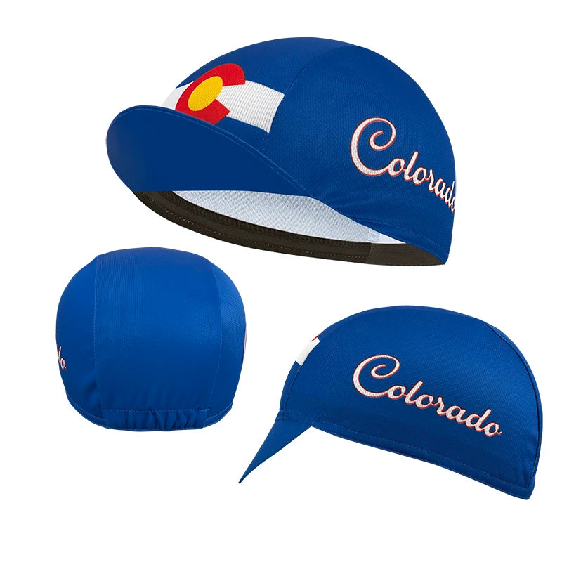 New cycling cap, polyester sweat wicking classic, popular, unisex, national flag