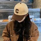 "Baseball Cap for Women and Men Snapback Hat Letter C Patch Hat Summer Sun Visors Caps Unisex