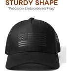 USA Flag Baseball Cap — Patriotic Mesh Hat