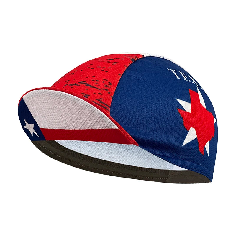New cycling cap, polyester sweat wicking classic, popular, unisex, national flag