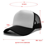 Flag Printing Baseball Caps for Men Women Sponge Mesh Cap Boys Girls Outdoor Sunhat Summer Trucker Snap Back Hats Dropshipping