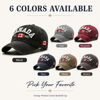 Vintage Washed Cotton Baseball Cap Men Canada Flag 3D Embroidery Dad Hat Women Retro Snapback Casquette Gorras