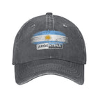 Argentina Flag Washed Baseball Cap  Trendy Sun Trucker Hat Summer Women Men Outdoor Sport Baseball Caps