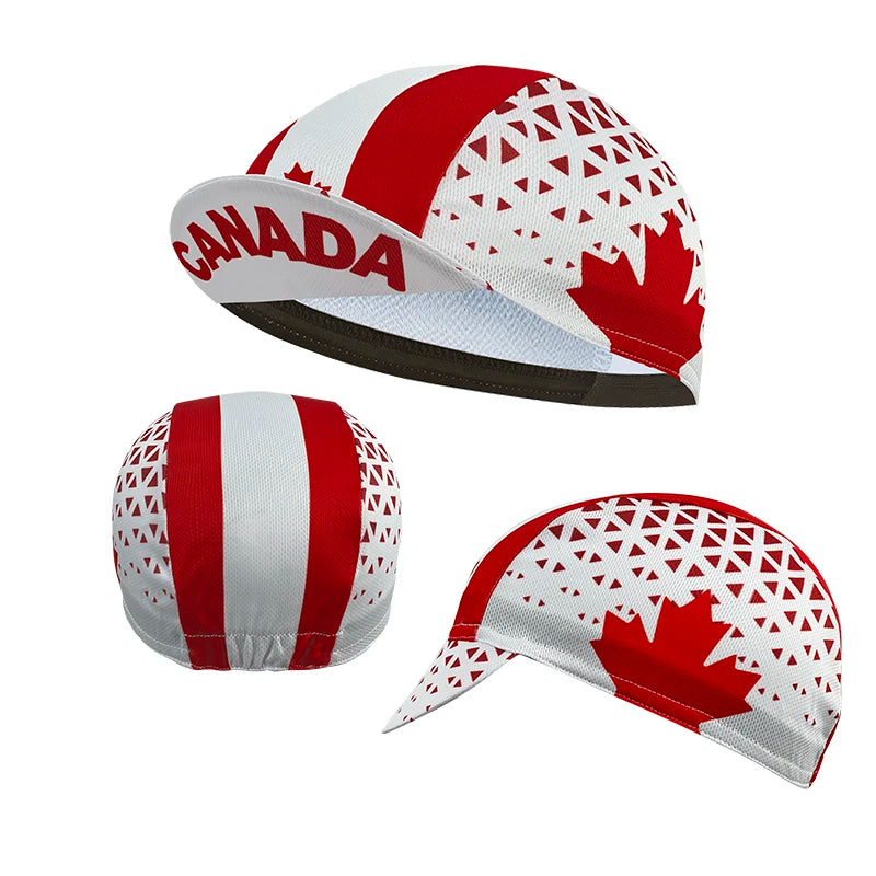 New cycling cap, polyester sweat wicking classic, popular, unisex, national flag