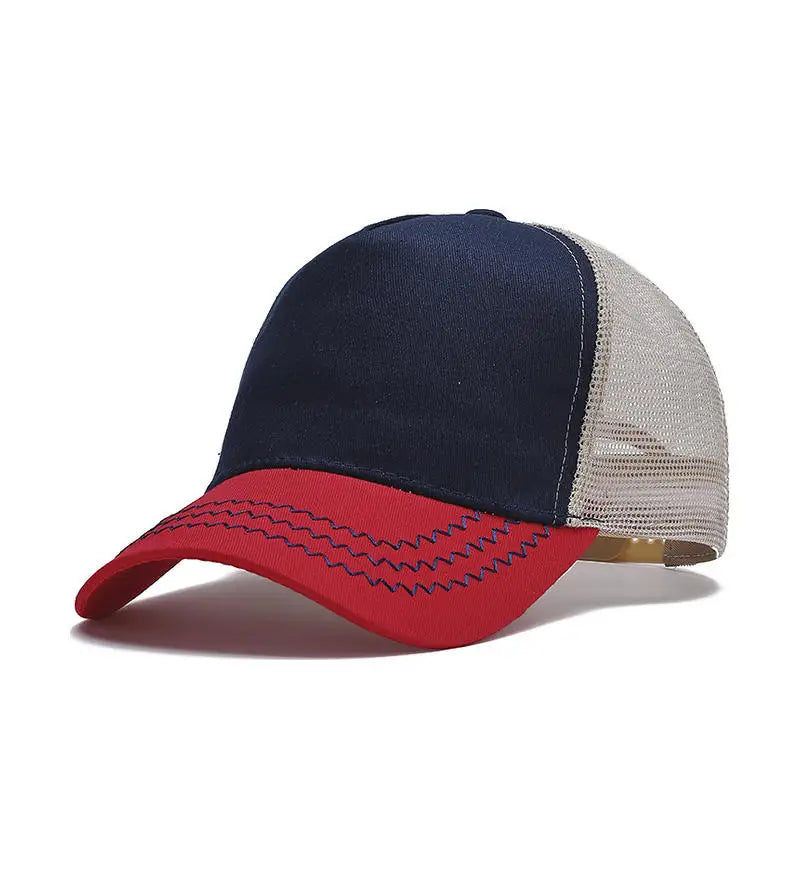 Custom Logo Cap — Embroidered Mesh Baseball Cap