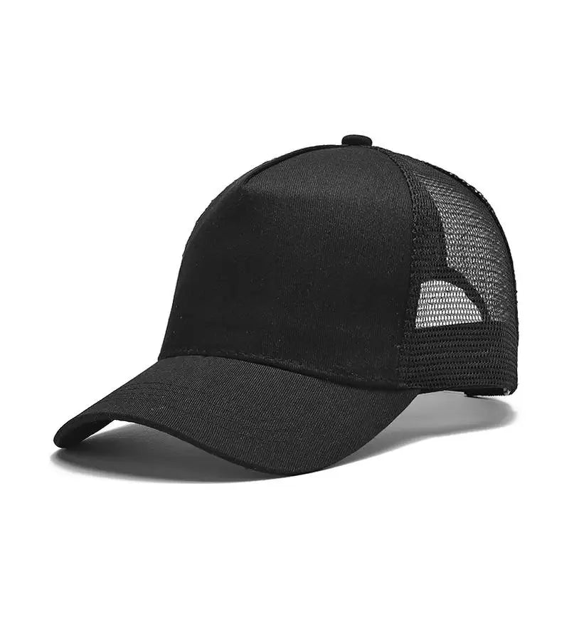 Custom Logo Cap — Embroidered Mesh Baseball Cap
