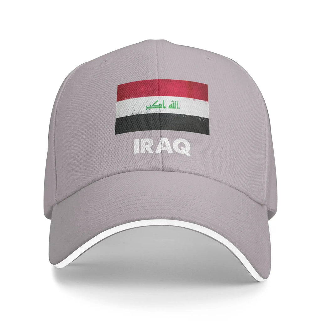 Iraq Flag Iraqi Baseball Cap  Casual Trucker Hat Summer Couple Women Kpop Rock Baseball Caps