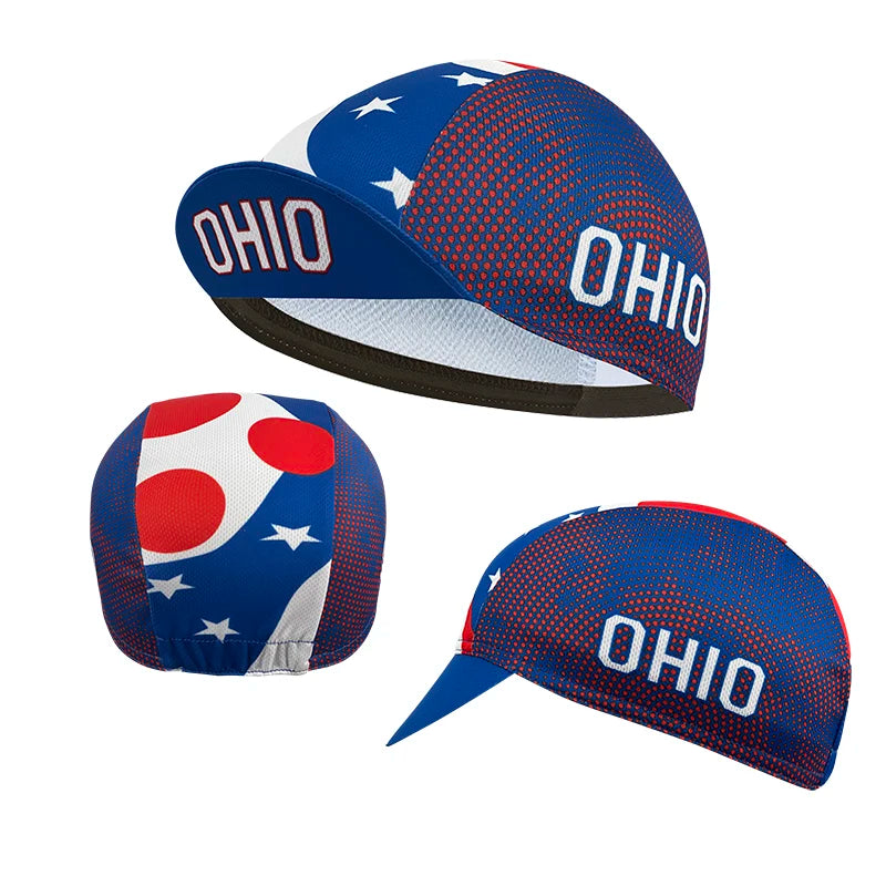 New cycling cap, polyester sweat wicking classic, popular, unisex, national flag