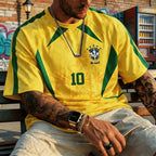 Summer New Brazil Football Jerseys for Men 2026 World Football Match Sports Tshirts Mesh Breathable Tees Fans Gifts Man Clothing