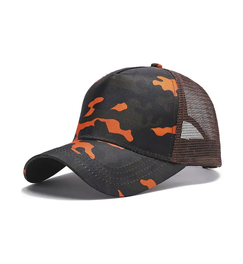 Custom Logo Cap — Embroidered Mesh Baseball Cap