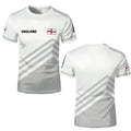 2026 New England Flag Printed Jersey Fashion Casual Streetwear Short Sleeve Top Men's And Women's Soccer Training O-Neck T-shirt