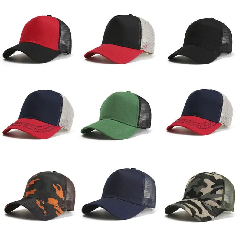 Custom Logo Cap — Embroidered Mesh Baseball Cap