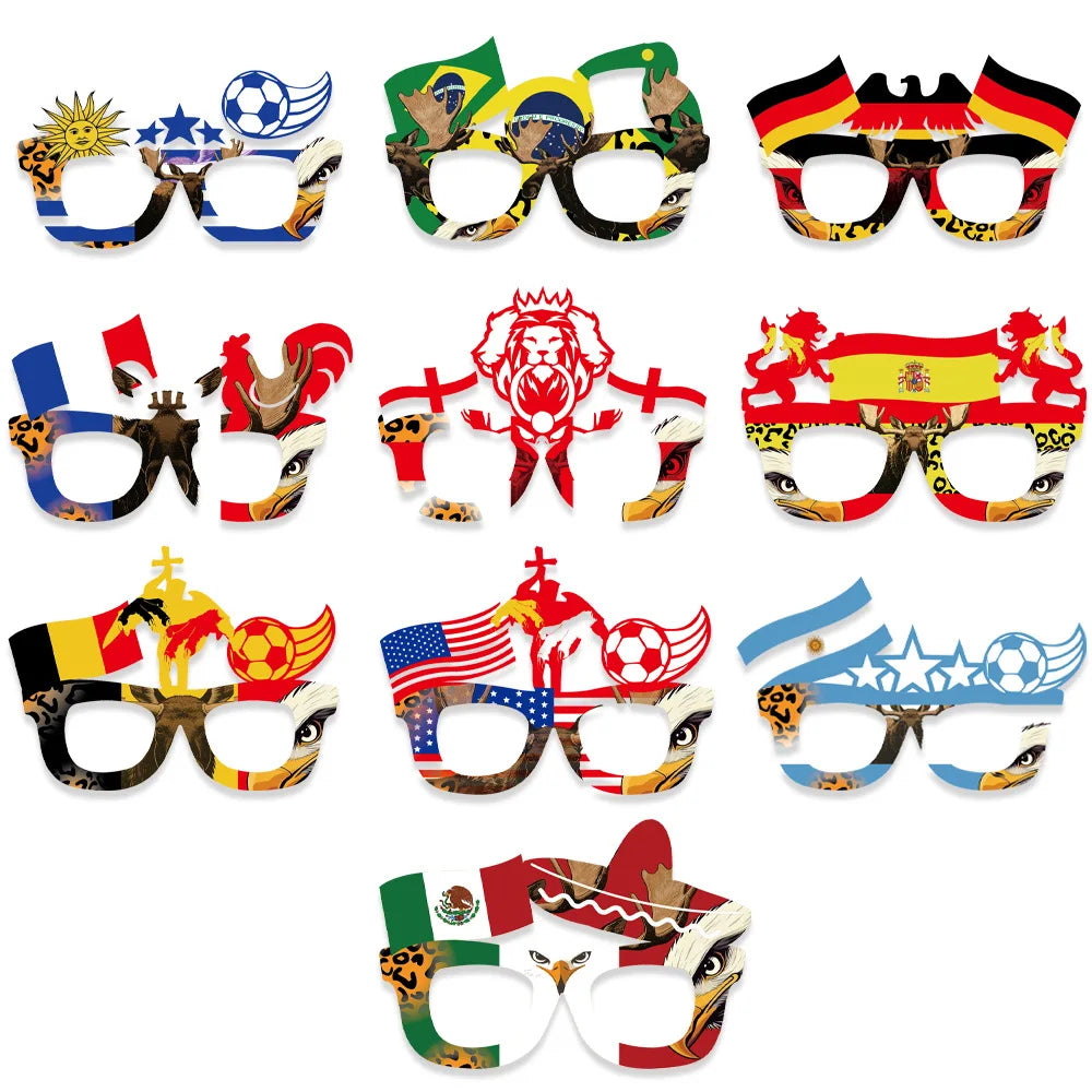 FIFA World Cup 2026 Flag Eyeglass Frames — Fan Cheering Props