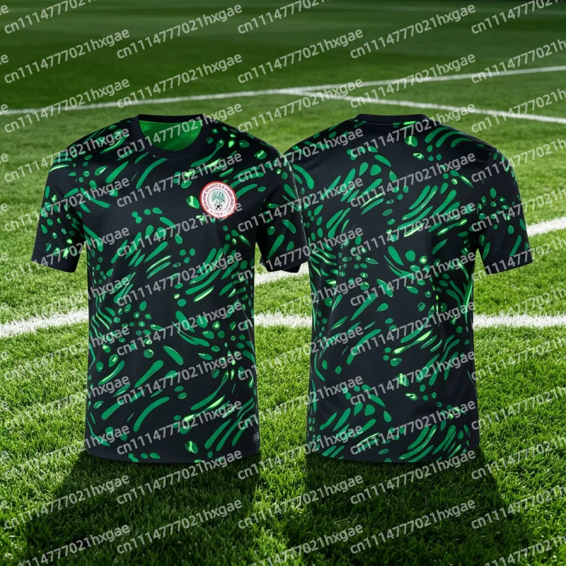 2026 Nigeria Away Jersey Football Jersey Summer Quick-dry Breathable Trendy Top Match Daily Wear Family Kids Tees Quick Dry Tops