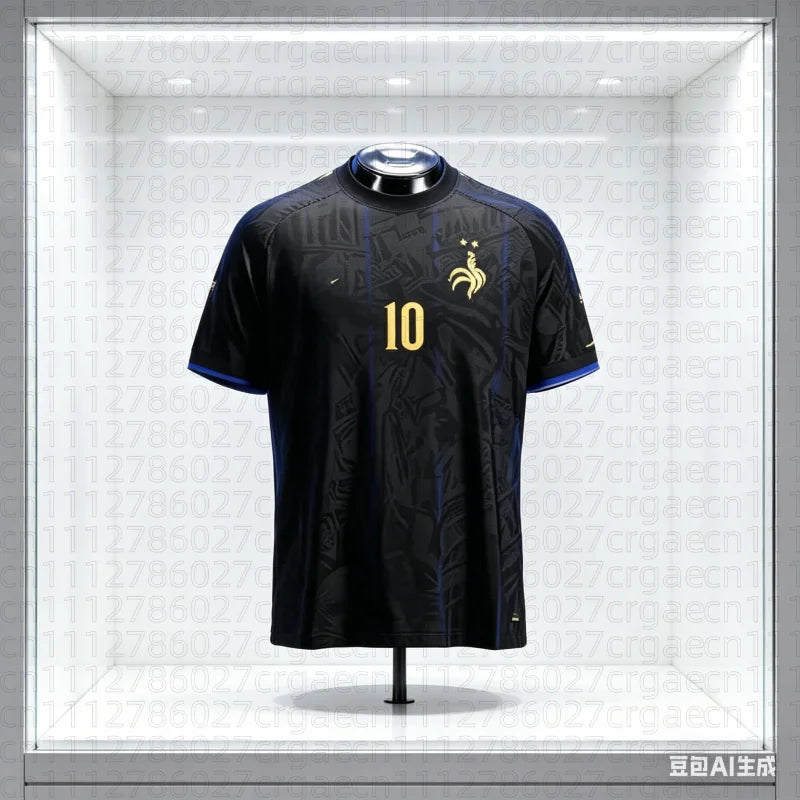 2026 New Arrival France Football Kylian Mbappé Collector's Edition Football Jersey, Fan Special Jersey Kit Kids Family Kids Tees