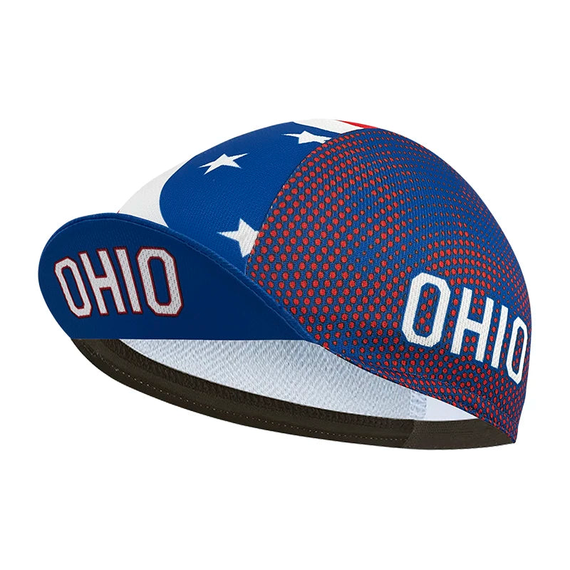 New cycling cap, polyester sweat wicking classic, popular, unisex, national flag