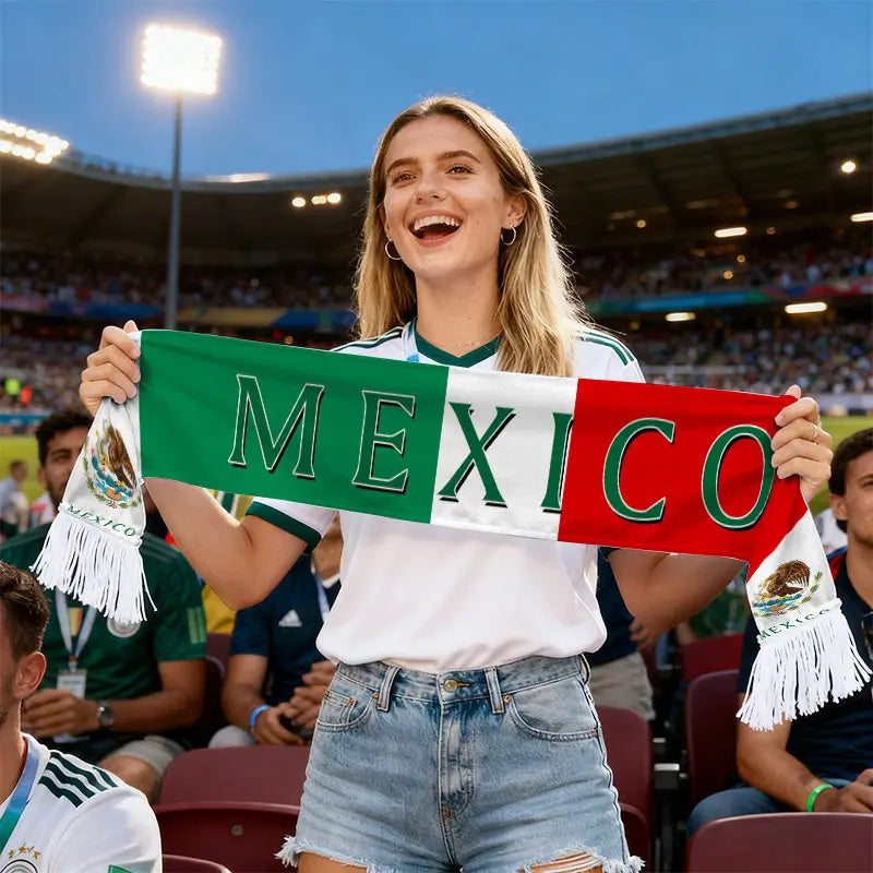 FIFA World Cup 2026 Fan Scarf — National Team Flag Print