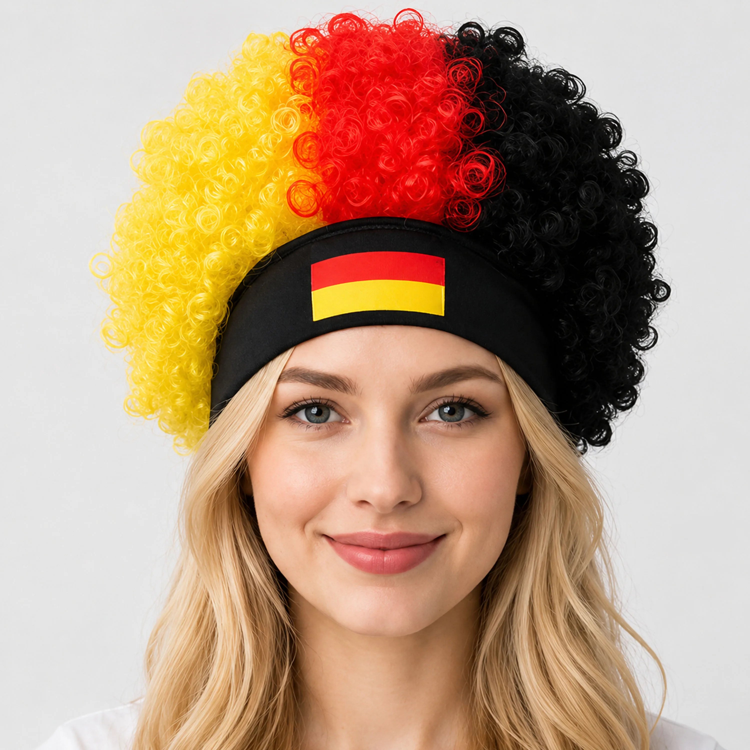 FIFA World Cup 2026 Curly Wig with Flag Headband