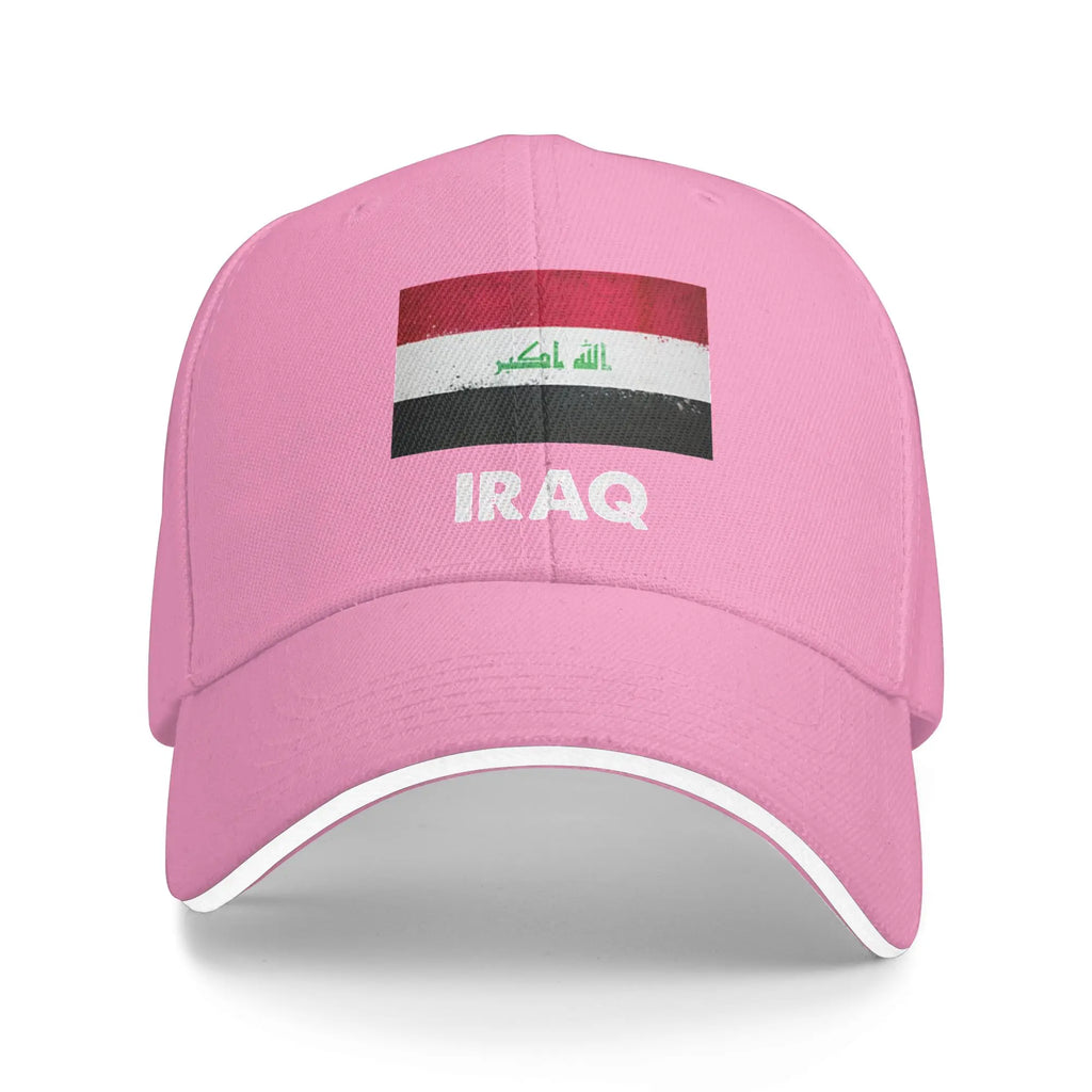 Iraq Flag Iraqi Baseball Cap  Casual Trucker Hat Summer Couple Women Kpop Rock Baseball Caps