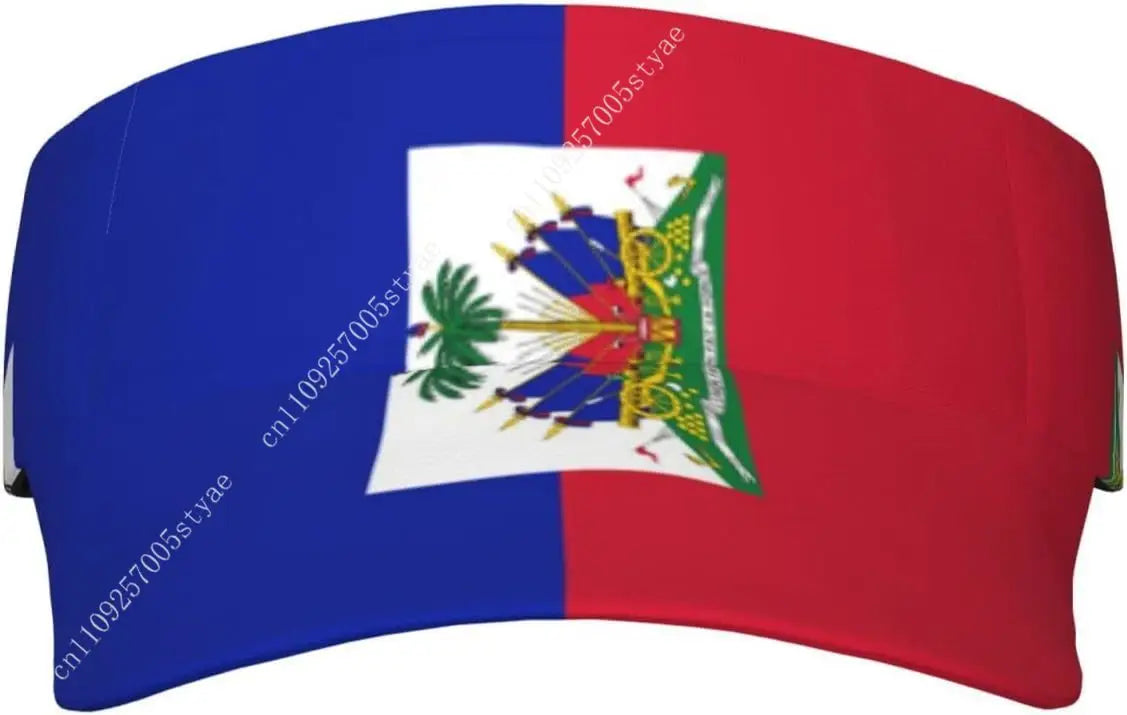 Haiti Flag Cap Man Woman Sport Visor Hat Fashion Sunhat Adjustable Outdoor Sun Hats Trucker Caps Casual Snapback Hat