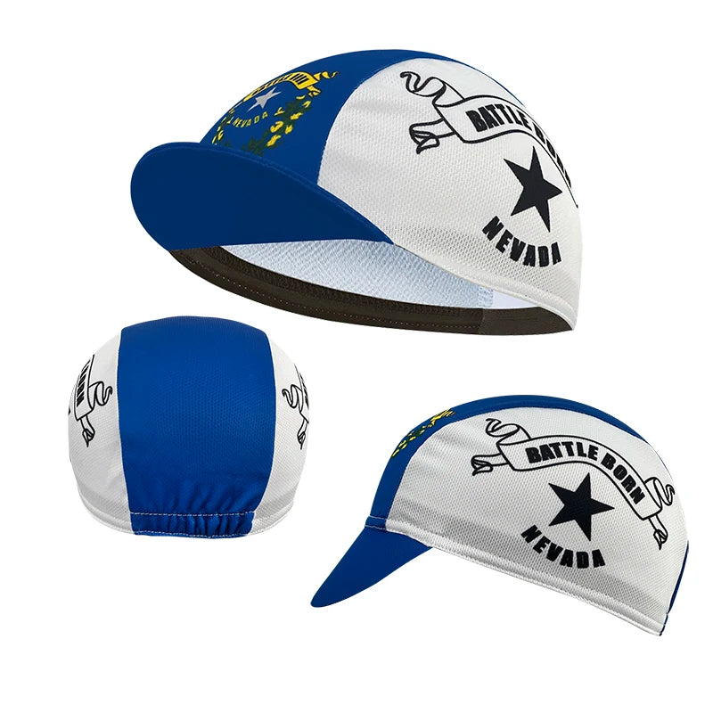 New cycling cap, polyester sweat wicking classic, popular, unisex, national flag