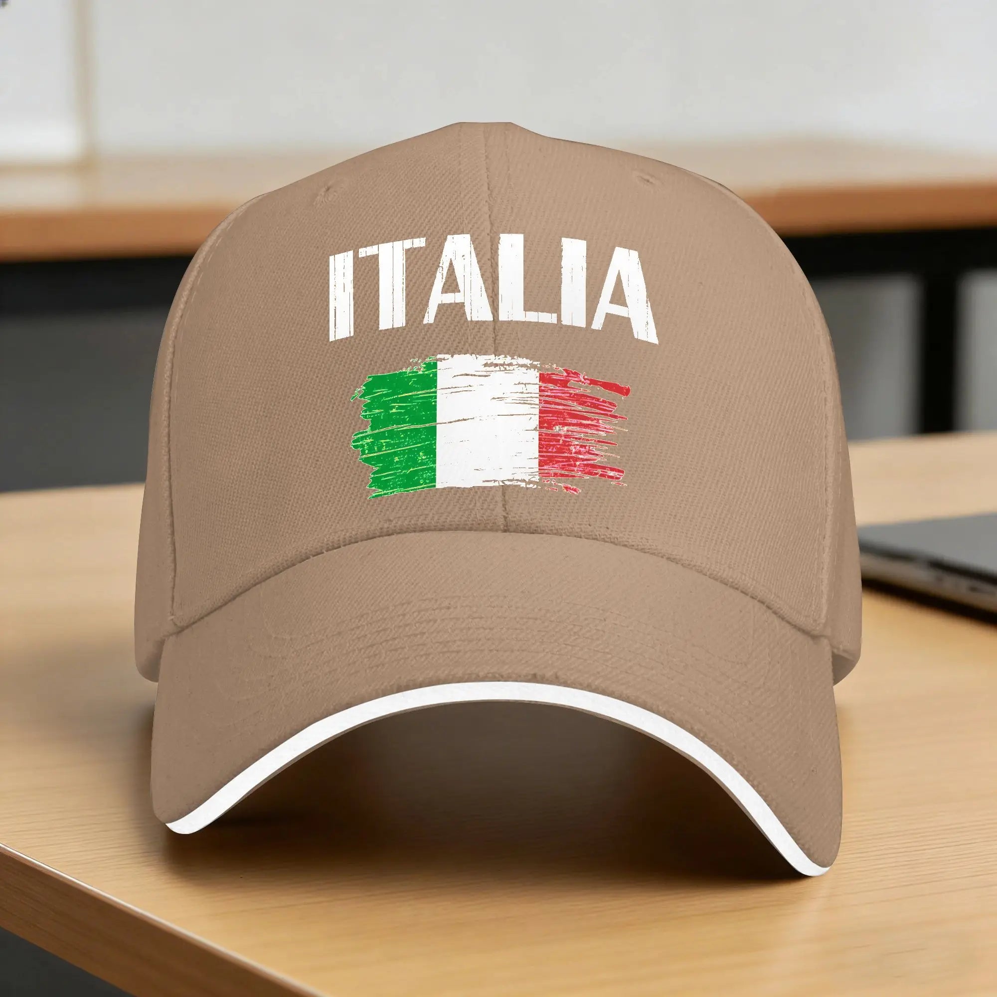 Italia Italian Flag Vintage Baseball Cap  Unisex Men Print Hip Hop Hats Summer Classic Tennis Skate Breathable Snapback Cap