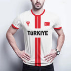 Turkey Football Jersey Breathable Quick-drying Sports Short-sleeved T-shirt Turkish Flag 3D Printed Fashion Loose Men's T Shirts