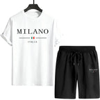 Italy Print T-shirt and Shorts Men's Tracksuit Urban Casual Fashion Short Sleeve Sportswear Spring Summer Male T-Shirts Co-ords