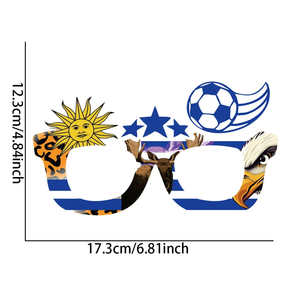 FIFA World Cup 2026 Flag Eyeglass Frames — Fan Cheering Props