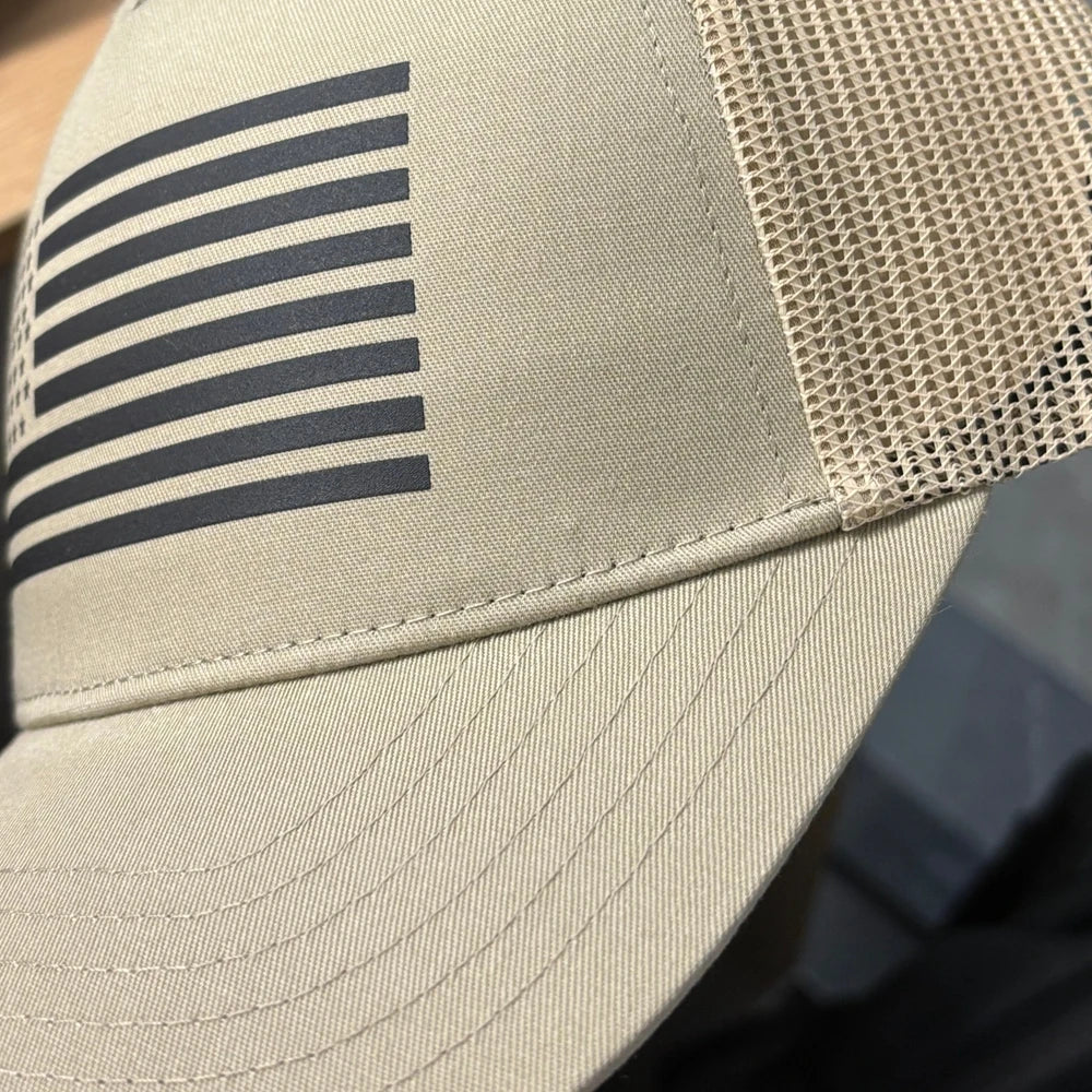USA Flag Baseball Cap — Patriotic Mesh Hat