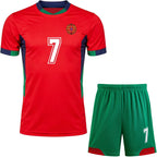 New Soccer Jerseys for Kids 7#10 Football Sports Fan for Boys Girls Youth Soccer Shirts and Shorts Stockings Set for 4-14 Years