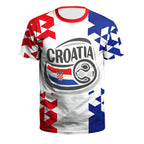 Jersery Croatia T-Shirt for Men HR Flag Tee Shirts Fashion 18 Soccer Top Red White Grids Football Jerseys Unisex Clothing