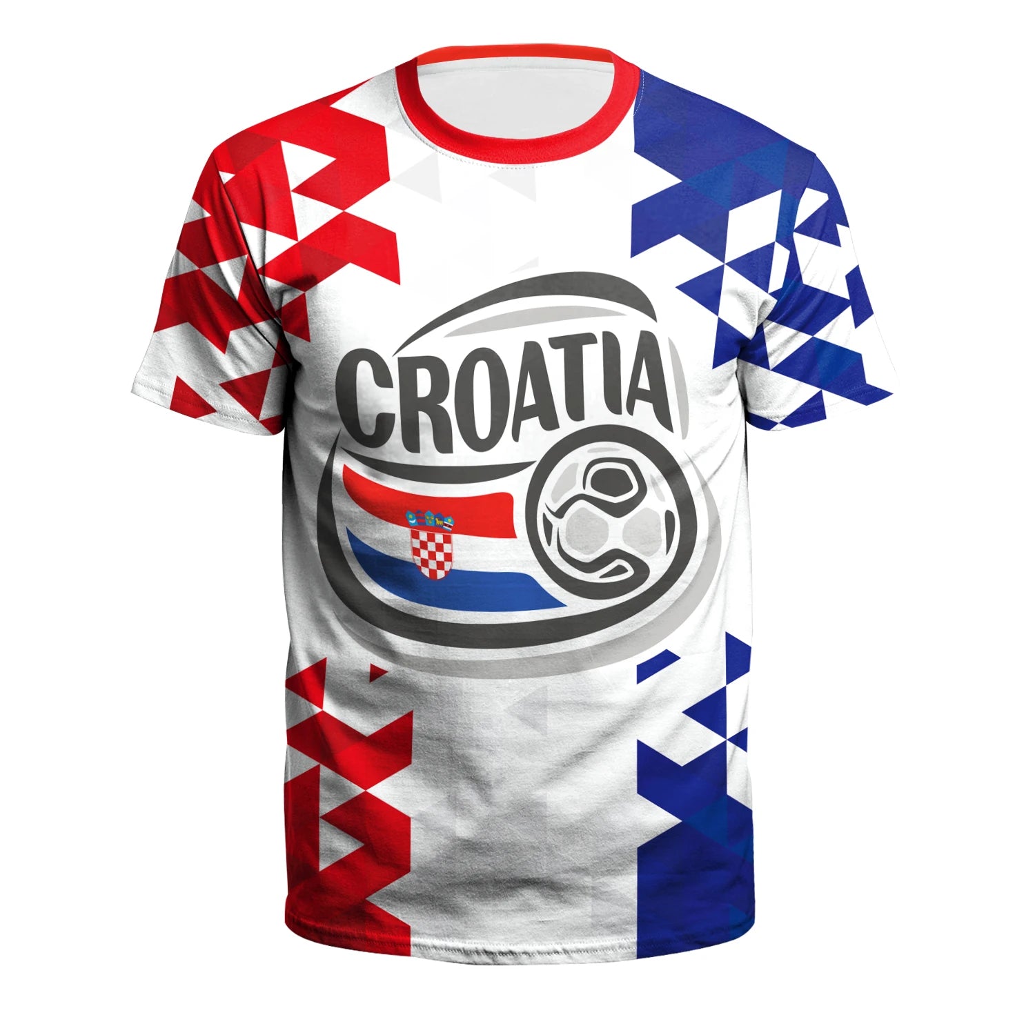 Jersery Croatia T-Shirt for Men HR Flag Tee Shirts Fashion 18 Soccer Top Red White Grids Football Jerseys Unisex Clothing