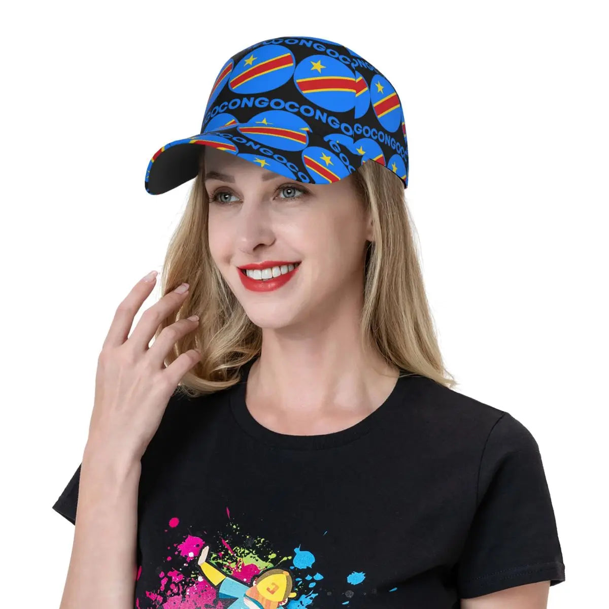 Flag Of Congo Kinshasa Flag Of Zaire Baseball Caps Men Women Hats Outdoor Adjustable Casual Cap Hip Hop Baseball Hat Casquette