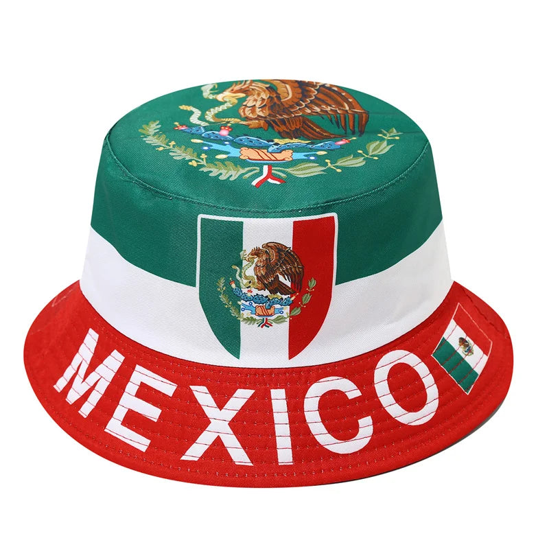 World Cup 2026 National Flag Bucket Hat — Reversible