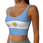 Argentina Flag Sports Vest — Women's Workout Top
